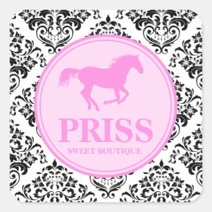 Pegatina Cuadrada 311 Miss Caballo de Priss