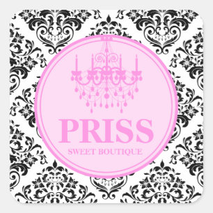 Pegatina Cuadrada 311 Miss Priss Chandelier