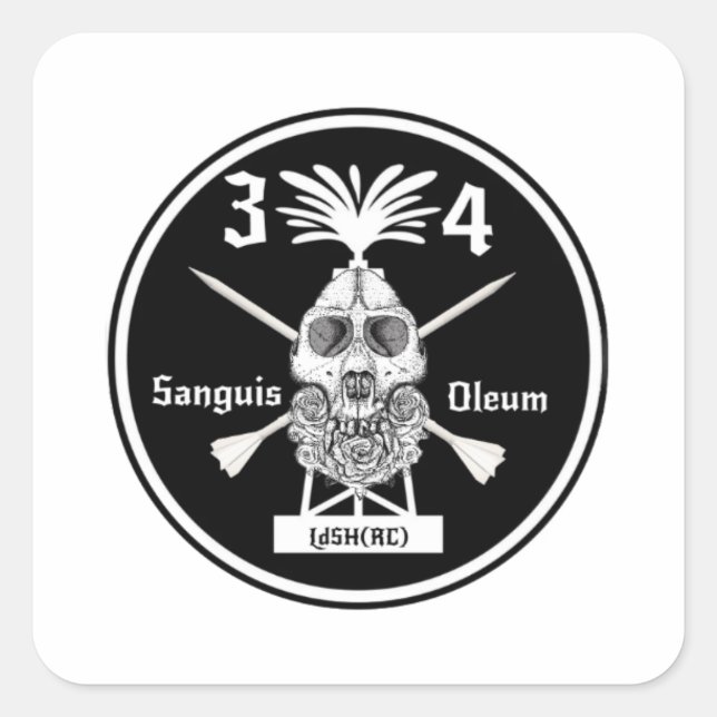 Pegatina Cuadrada 3-4 Slap (Anverso)