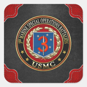 Pegatina Cuadrada 3ro MSOB [3D]