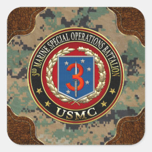 Pegatina Cuadrada 3ro MSOB [3D]