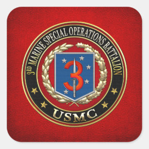 Pegatina Cuadrada 3ro MSOB [3D]