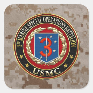 Pegatina Cuadrada 3ro MSOB [3D]