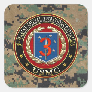 Pegatina Cuadrada 3ro MSOB [3D]