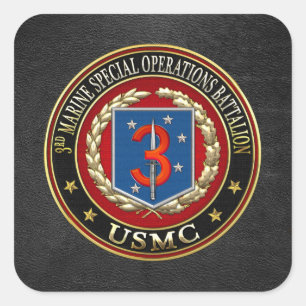 Pegatina Cuadrada 3ro MSOB [3D]