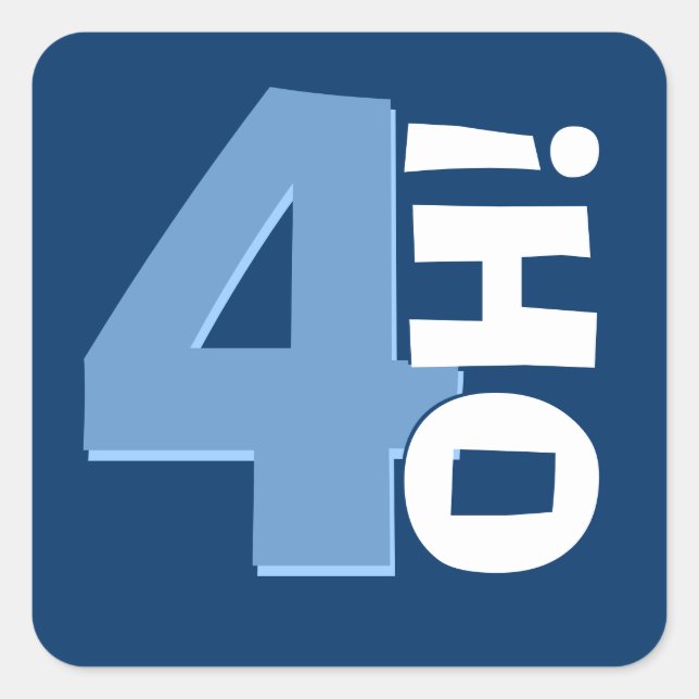 Pegatina Cuadrada 40.o Marina de guerra y azules cielos de encargo (Anverso)