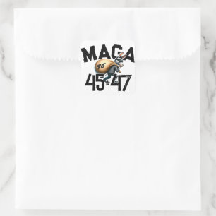Pegatina Cuadrada 45   46 ROBADO   47 Trump 2024