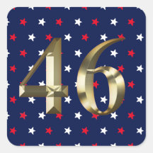 "46" Biden President, Biden Harris 2020 Gold Blue