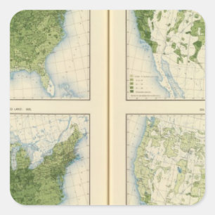 Pegatina Cuadrada 47 maíz 1890