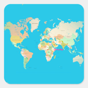 Pegatina Cuadrada 4.º asignación