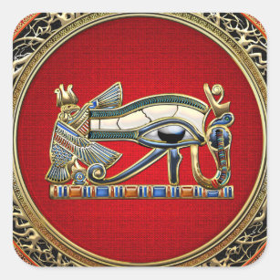 Pegatina Cuadrada [500] Tesoro: El ojo de Horus