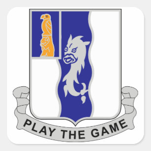 Pegatina Cuadrada 50.º Regimiento de Infantería - Juega el juego