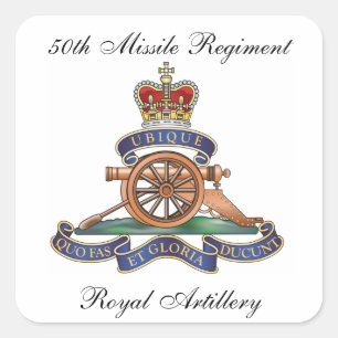Pegatina Cuadrada 50.º Regimiento de Misiles