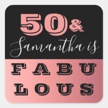 50 y Fabuloso Fiesta de Cumpleaños de 50 años en R