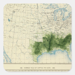 Pegatina Cuadrada 52 Algodón 1890