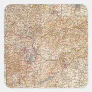 Pegatina Cuadrada 5960 Checoslovaquia, Hungría