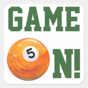 Pegatina Cuadrada 5 pelotas