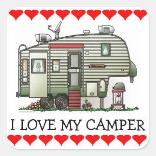 Pegatina Cuadrada 5ta rueda de alta tecnología