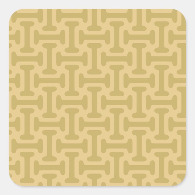 Pegatina Cuadrada 60s Paper Pattern (Anverso)