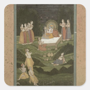 Pegatina Cuadrada 63.794 'Tambula-Seva', Krishnagar, Bengala Occiden