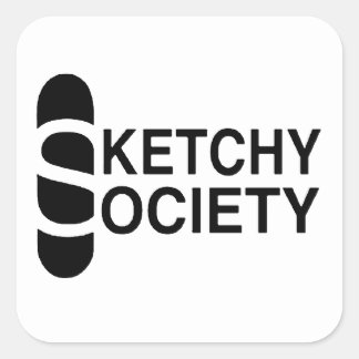 Pegatina Cuadrada 6 Pegatinas de paquete