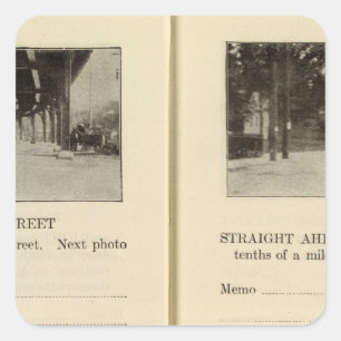 Pegatina Cuadrada 78689 Broadway y 230o transbordador del St Dobbs