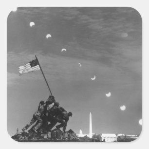 Pegatina Cuadrada 7 de marzo de 1970: Diez exposiciones separadas