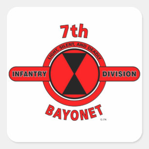Pegatina Cuadrada 7mo DIVISIÓN de INFANTERÍA "DIVISIÓN de la