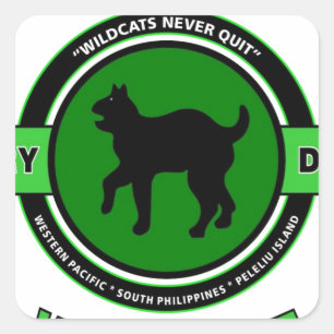 PEGATINA CUADRADA 81ª DIVISIÓN DE INFANTERÍA "WILDCAT"