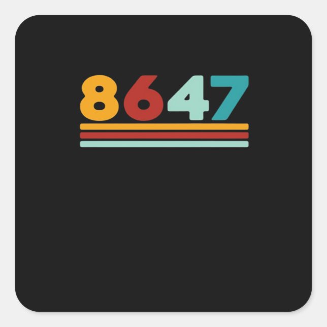 Pegatina Cuadrada 8647 - Antifascism Design Classic Creative Style (Anverso)