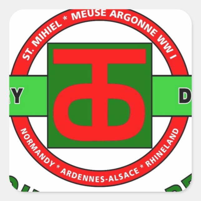 PEGATINA CUADRADA 90.ª DIVISIÓN DE INFANTERÍA "DIFÍCIL DIVISIÓN 'OMB (Anverso)