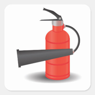 Pegatina Cuadrada 90Extinguisher_rasterized