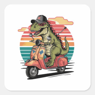 Pegatina Cuadrada a-encantador-vintage-vecto—diseño