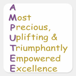 PEGATINA CUADRADA A.M.P.U.T.E.E.