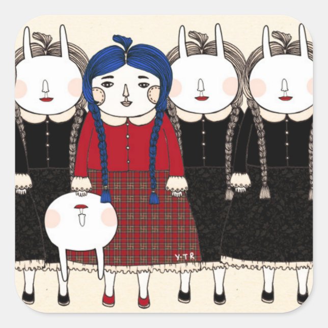 Pegatina Cuadrada A partir de 2013 (Anverso)