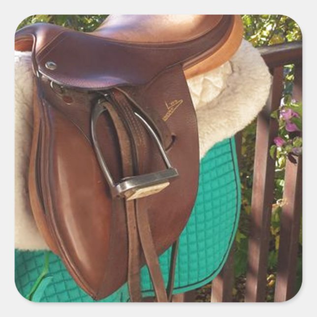 Pegatina Cuadrada ¡A sentarse (Anverso)