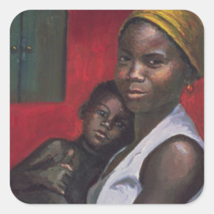 Pegatina Cuadrada A través de la ventana 1992