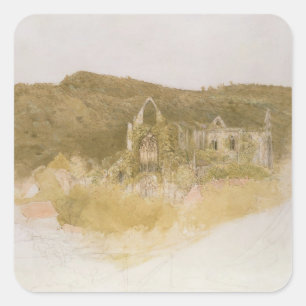 Pegatina Cuadrada Abadía de Tintern
