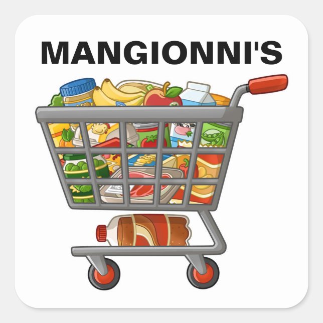 Pegatina Cuadrada Abarrotamiento (Anverso)