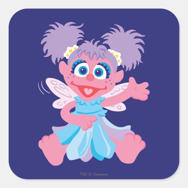 Pegatina Cuadrada Abby Cadabby Fairy (Anverso)
