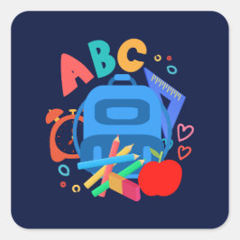 PEGATINA CUADRADA ABC