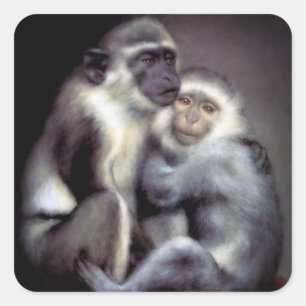 Pegatina Cuadrada Abelardo y Heloise