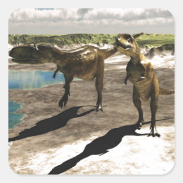 Pegatina Cuadrada Abelisauro 2