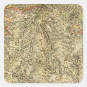 Pegatina Cuadrada Aberdeen del norte, Banff