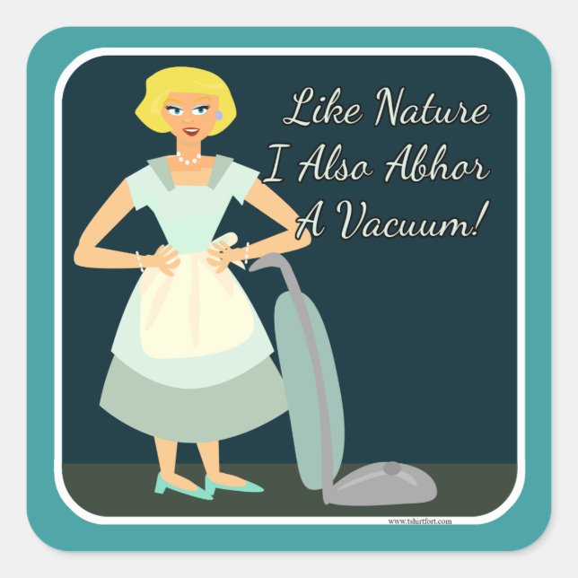 Pegatina Cuadrada Aborreo un vacío (Anverso)