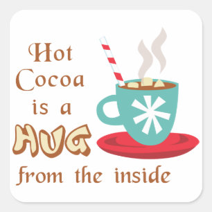 Pegatina Cuadrada Abrazo desde adentro