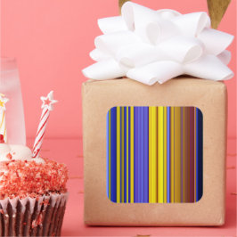 Pegatina Cuadrada Abstract Stripes Design 1