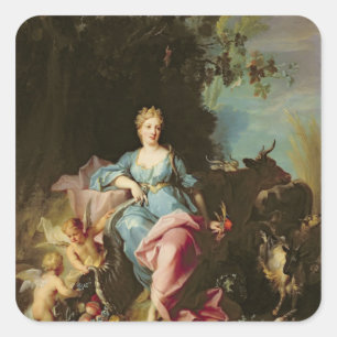 Pegatina Cuadrada Abundancia, 1719