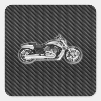 Pegatina Cuadrada Accesorio de Moda 3D para motocicleta Carbon Harle