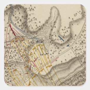 Pegatina Cuadrada Acción Huberton, Vermont